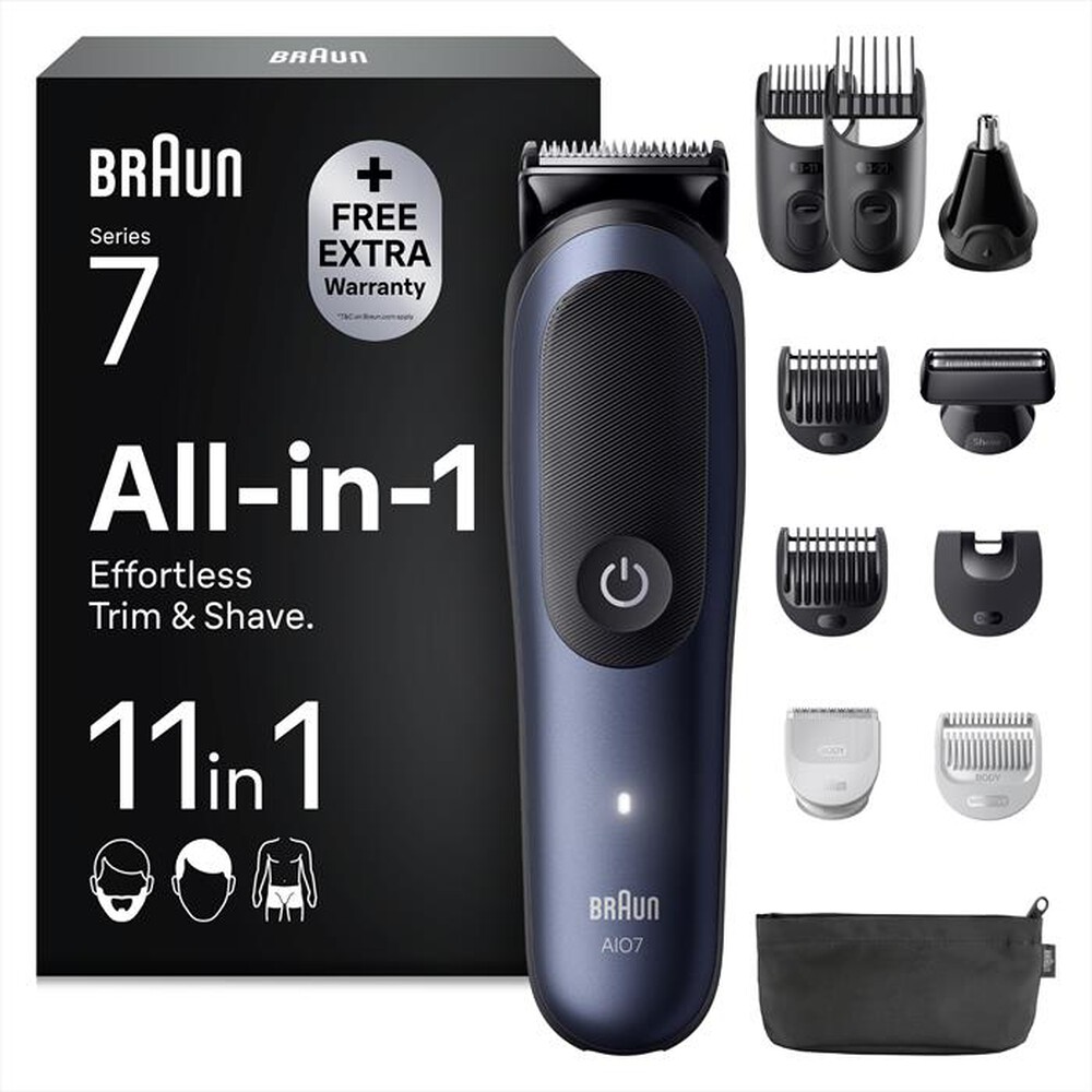 BRAUN - Rasoio AIO 7540-BLU