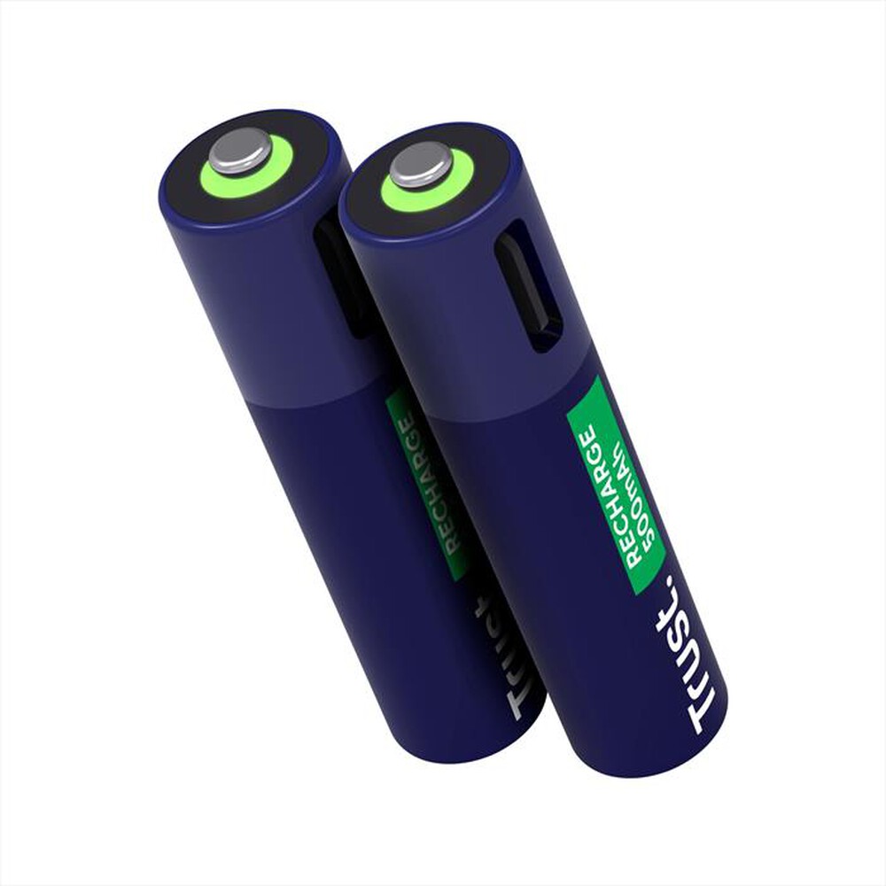 "TRUST - USB-C RECHARGEABLE BATTERIES 2P - AAA-Black"