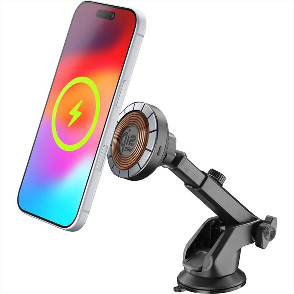 Immagine del prodotto CELLULARLINE - Supporto auto FREEZE MAG QI2 25W-Nero