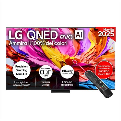 LG - Smart TV QNED EVO AI UHD 4K 100" 100QNED86A6-Charcoal Black