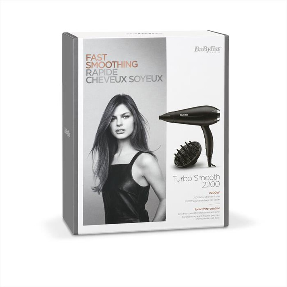 "BABYLISS - D572DE-Nero/Argento"