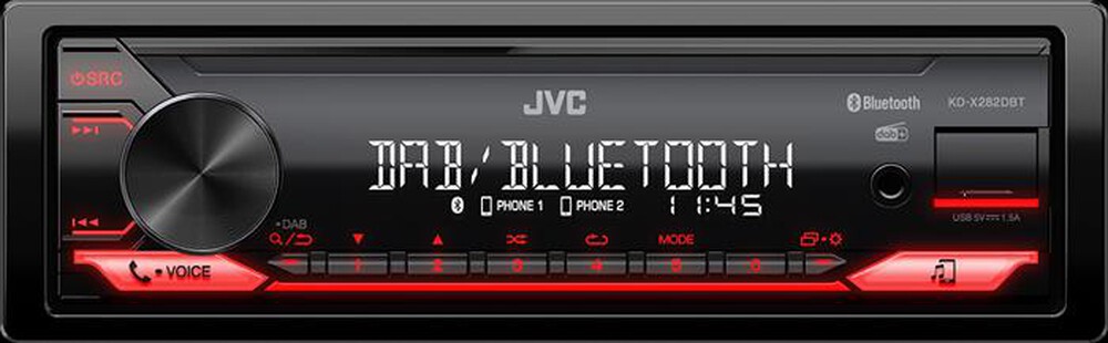 JVC - Car Stereo KD-X282DBT-nero
