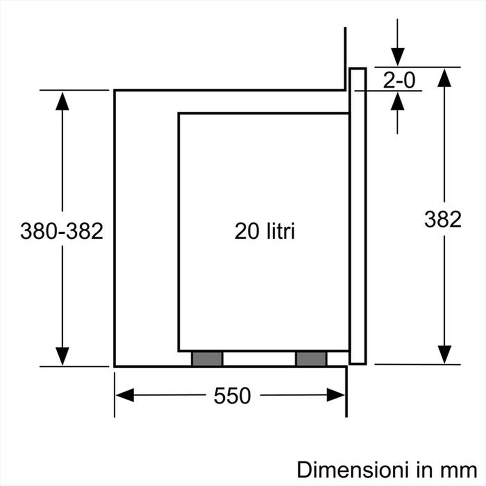 Immagine del prodotto BOSCH - Microonde da incasso BFL524MB0-Nero