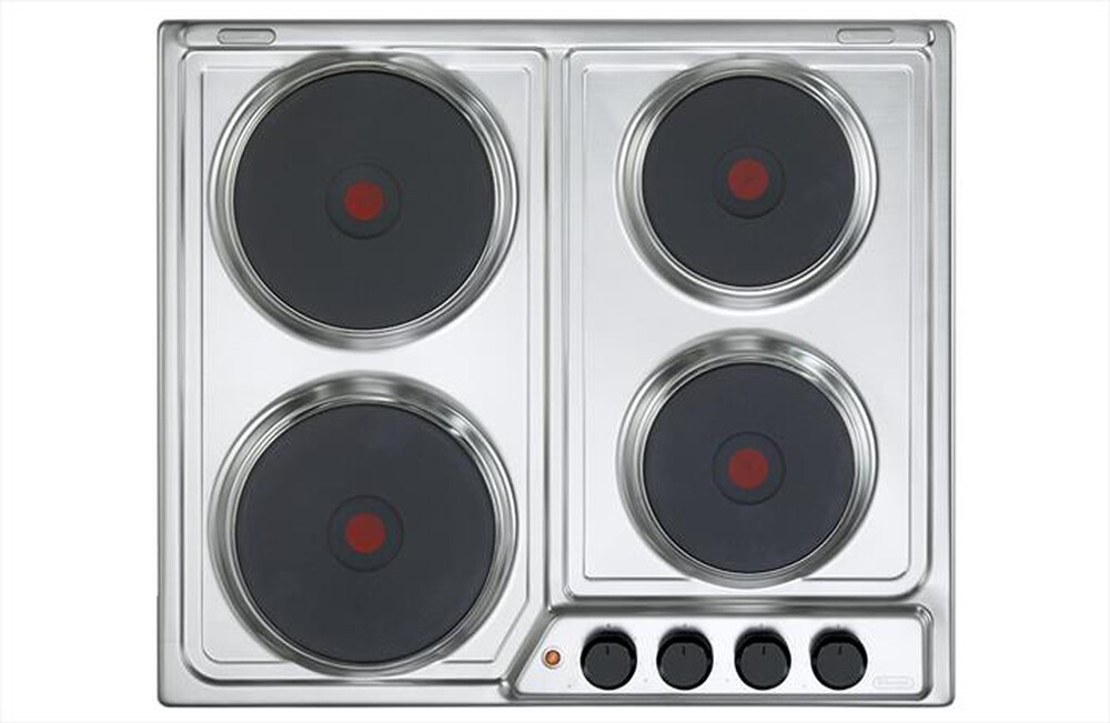 "DE LONGHI - Piano cottura elettrico FFI 46 ER 4 fuochi 55 cm-Inox"