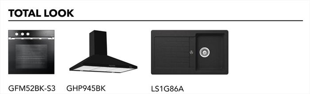 Immagine del prodotto GLEM GAS - Piano cottura a gas GV755BK 5 fuochi 70cm-nero