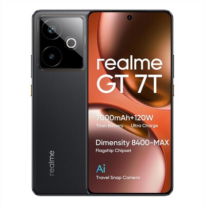 REALME - Smartphone REALME GT7 T 5G (512 GB 12GB)-ICE SENSE BLACK