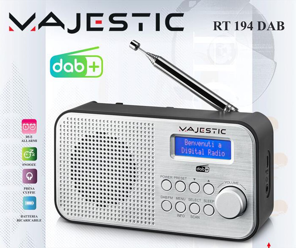 "MAJESTIC - RT 194 DAB-Nero"