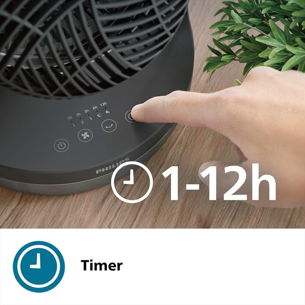 "PHILIPS - Ventilatore da tavolo SERIES 3000 CX3050/02-Nero"