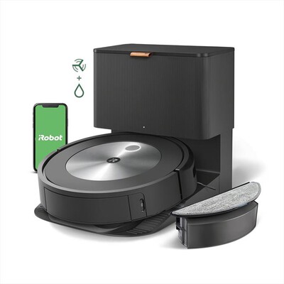 iROBOT - Aspirapolvere robot ROOMBA COMBO J5+578-Grafite,  iROBOT - Aspirapolvere robot ROOMBA COMBO J5+578-Grafite
