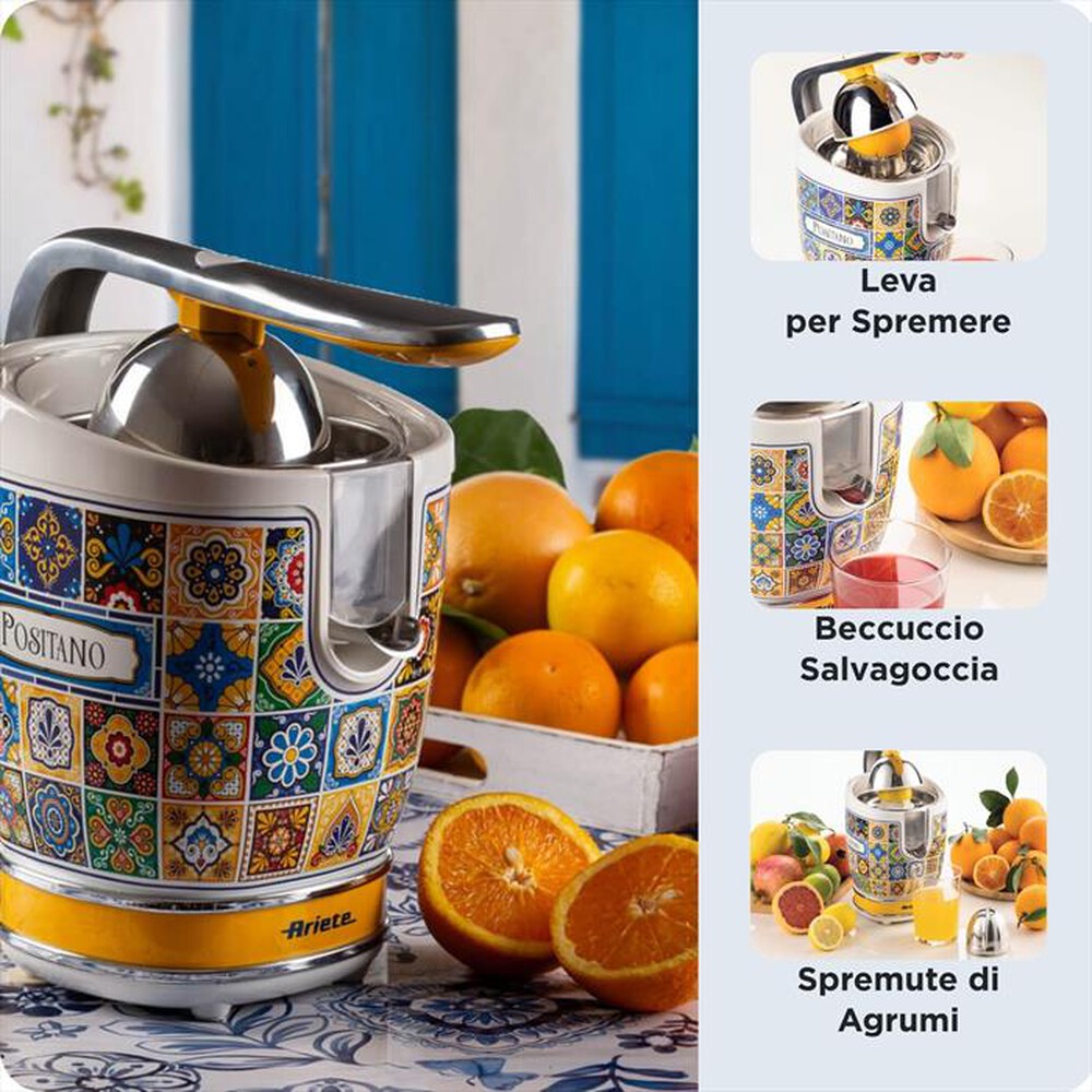 Immagine del prodotto ARIETE - 0413/0P Spremiagrumi elettrico Positano-Multicolour,Yellow
