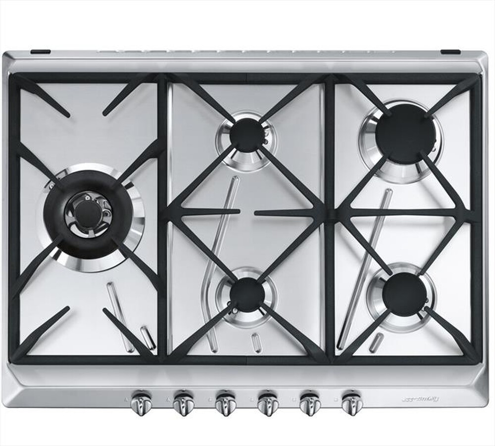 "SMEG - Piano cottura a gas SRV575GH5 68,5cm-inox"