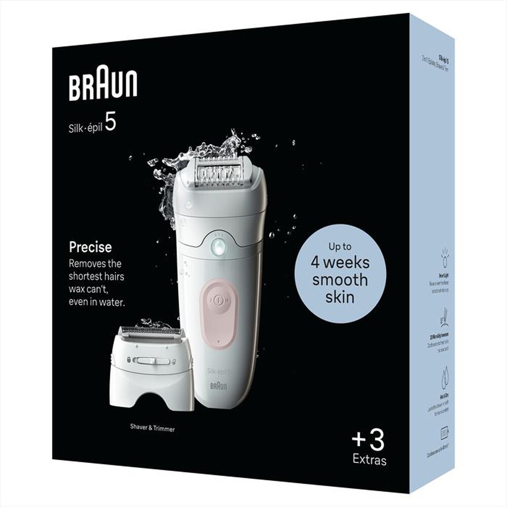 "BRAUN - Epilatore SILK-ÉPIL 5 5-030-BIANCO/ROSA"