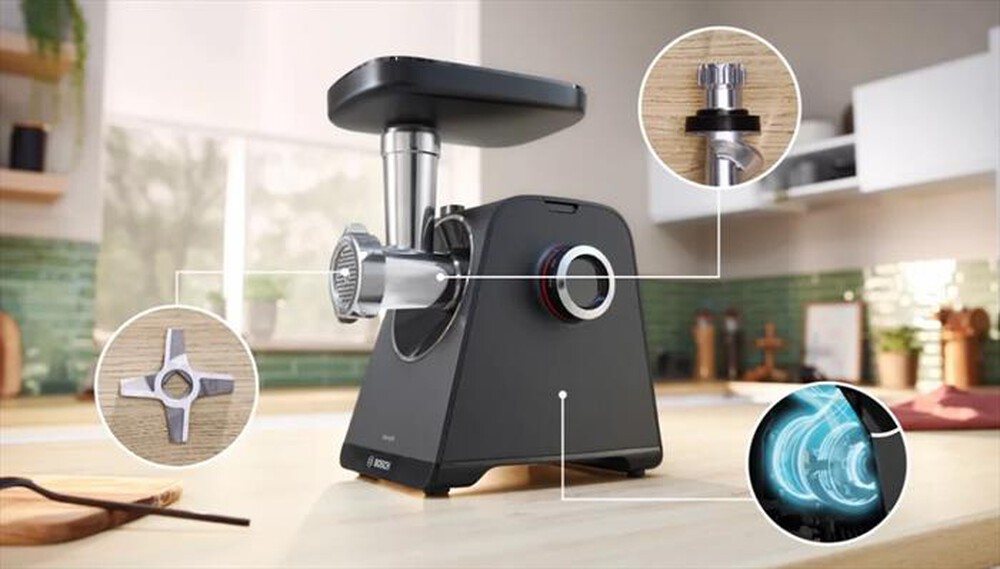 Immagine del prodotto BOSCH - TRITACARNE SERIE 4, MULTIPOWER, 1900 W, NERO