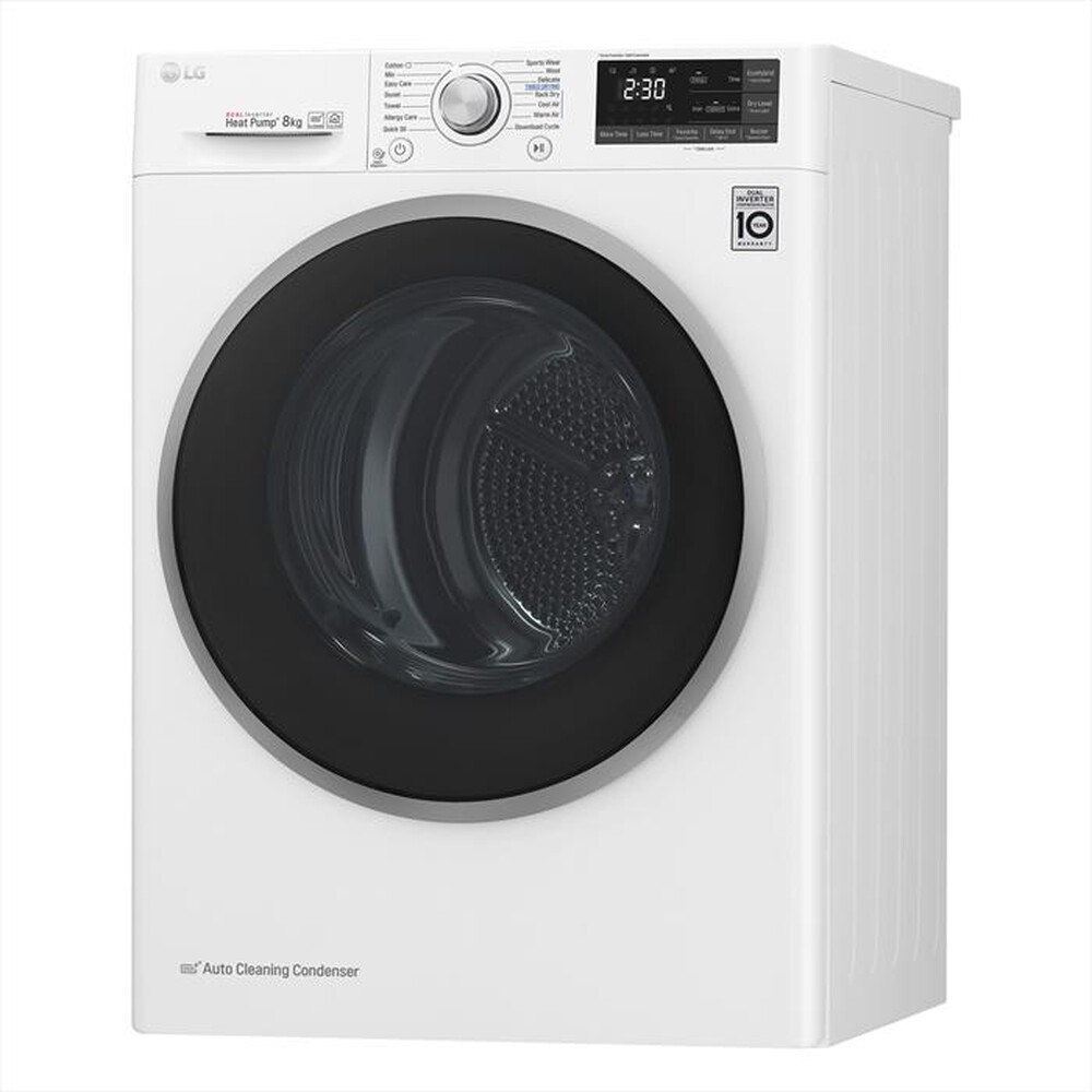 "LG - Asciugatrice RC80U2AV3W - 8 Kg - A+++-White"