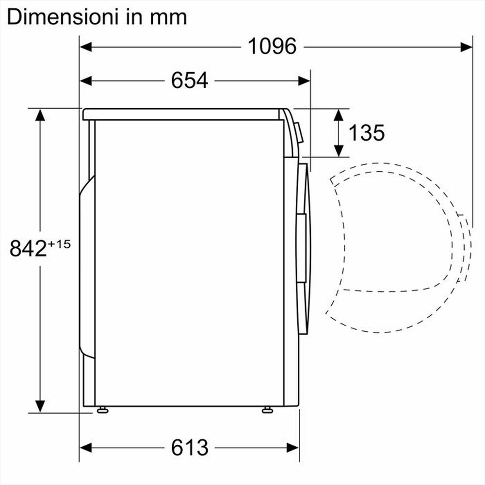 Immagine del prodotto BOSCH - Asciugatrice Serie 4 WTH83208II 8 Kg-BIANCA
