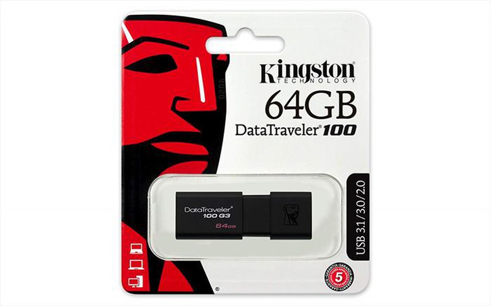 "KINGSTON - DT100G3/64GB-Black"