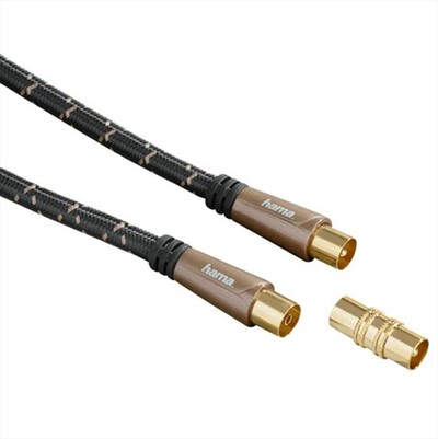 HAMA - CAVO ANTENNA-Nero/Silver