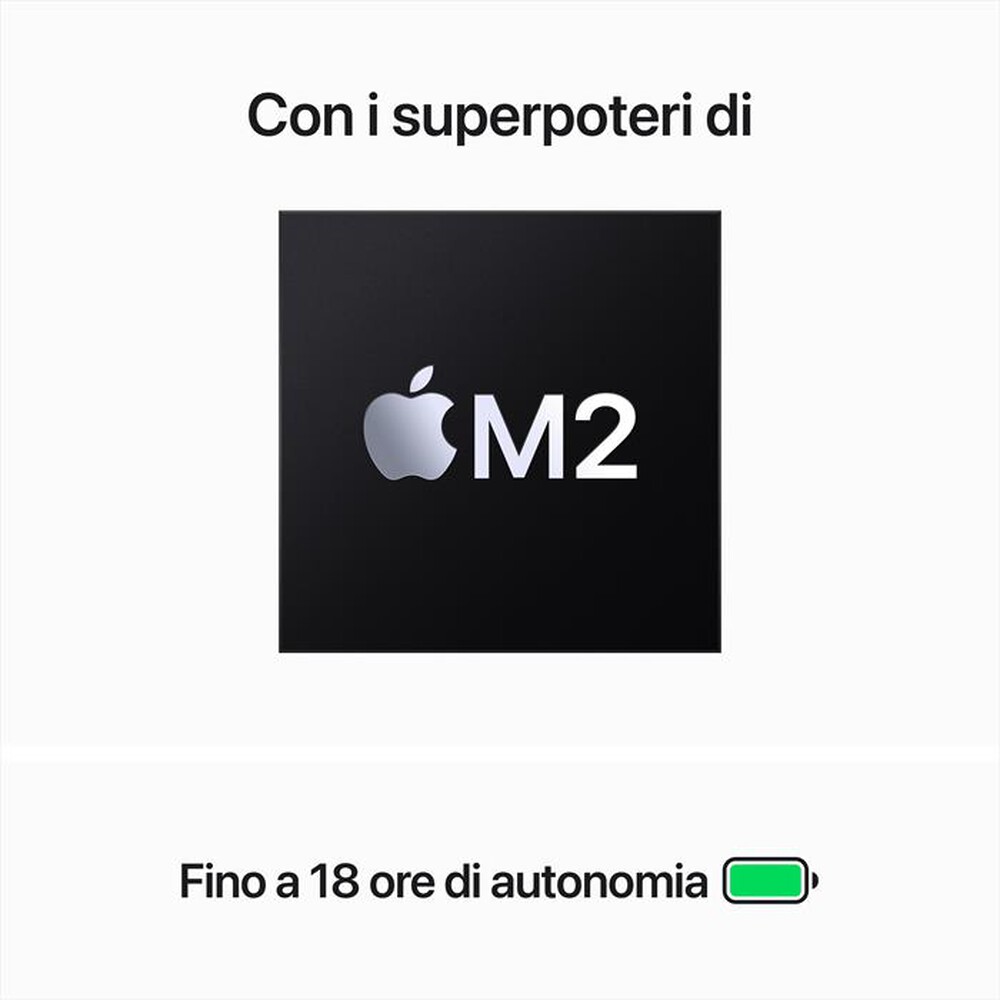"APPLE - MacBook Air 15\" M2 8-core CPU 10-core GPU 256GB-Grigio Siderale"