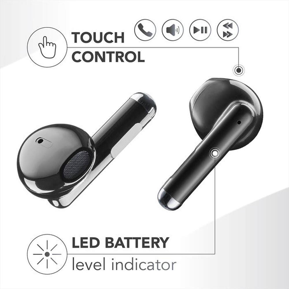 Immagine del prodotto MUSIC SOUND - Auricolare Bluetooth a capsula BREEZE-Nero