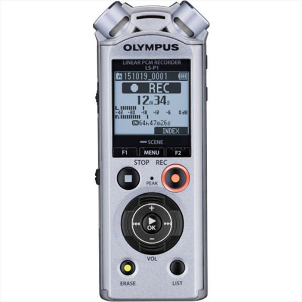 "OLYMPUS - Registratore portatile LS-P1-Argento"