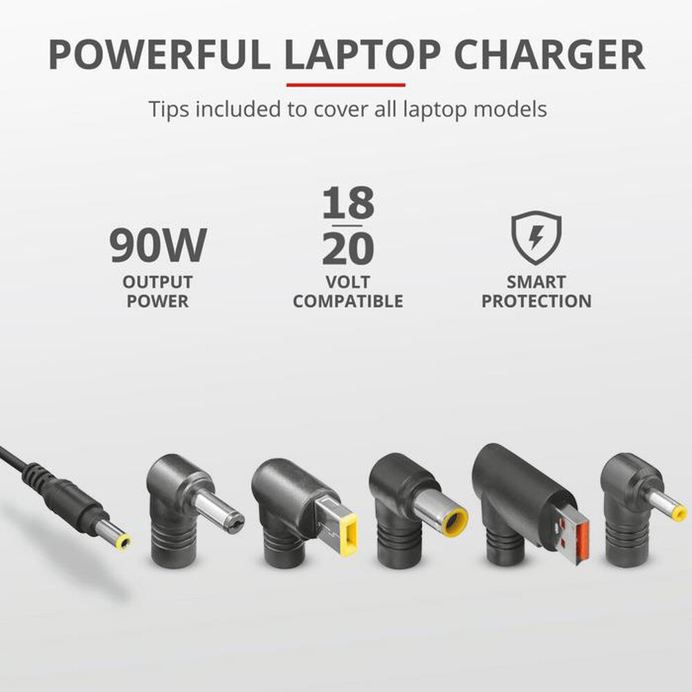 "TRUST - MAXO LENOVO 90W LAPTOP CHARGER-Black"