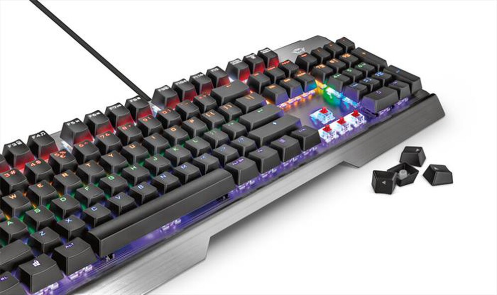 "TRUST - GXT877 SCARR MECHANICAL KEYBOARD IT-Black/RGB"