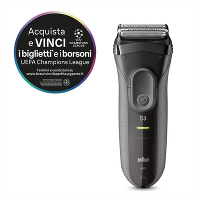 BRAUN - Rasoio SERIES 3 PROSKIN 3000S-Nero