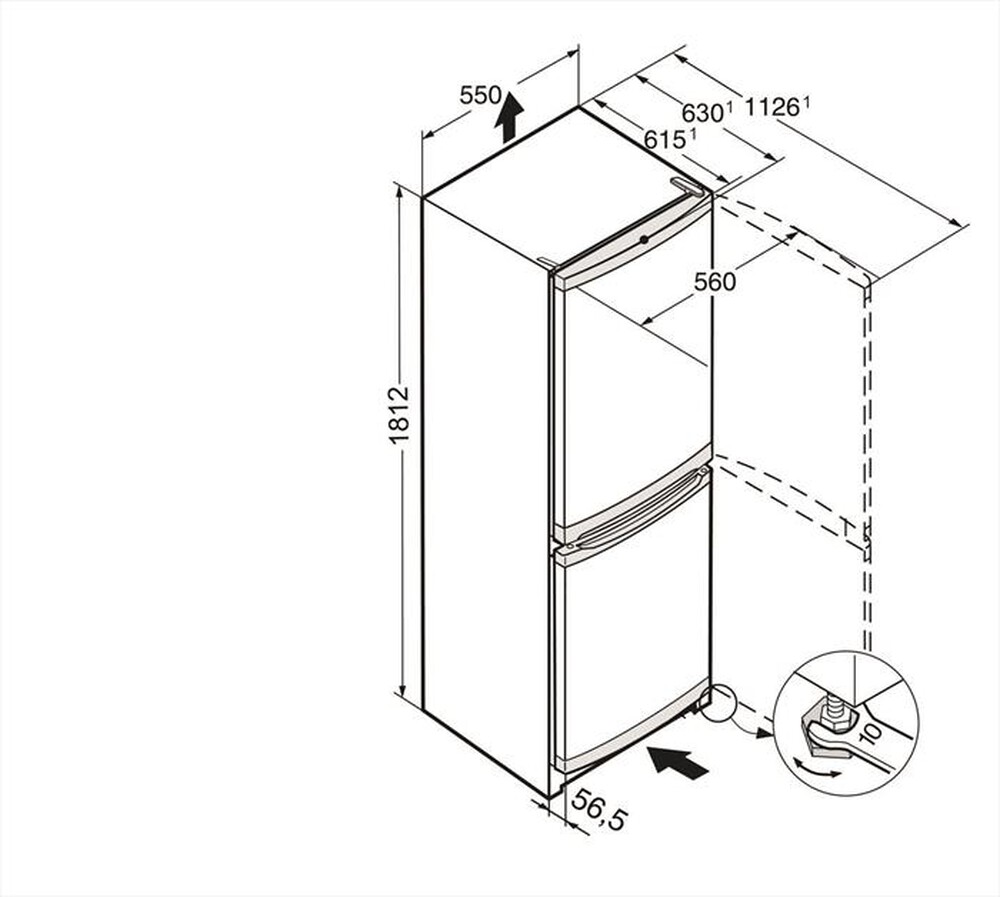 Immagine del prodotto LIEBHERR - Frigorifero combinato CUEF 3331-Acciaio antimpronta/Silver