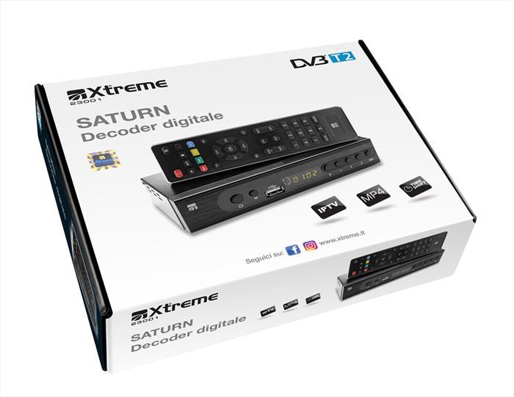 "XTREME - DECODER DIGITALE SATURN-Nero"