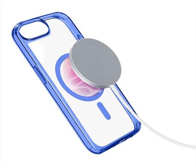 CELLULARLINE - Cover ICONIC MAG - IPHONE SE (2025)-Blue,Transparent
