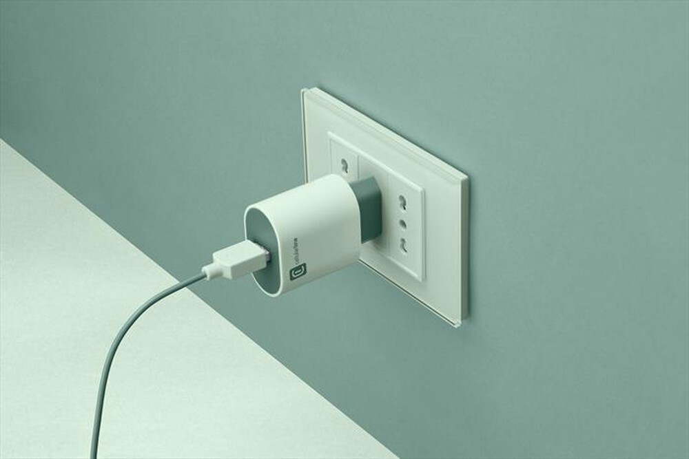 "CELLULARLINE - Caricatore da rete USB CHARGER STYLECOLOR UNIVERSA-Green"