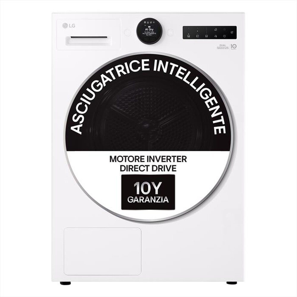 Immagine del prodotto LG - Asciugatrice 10KG RHX7010TLB AI Dry Classe C-Bianco