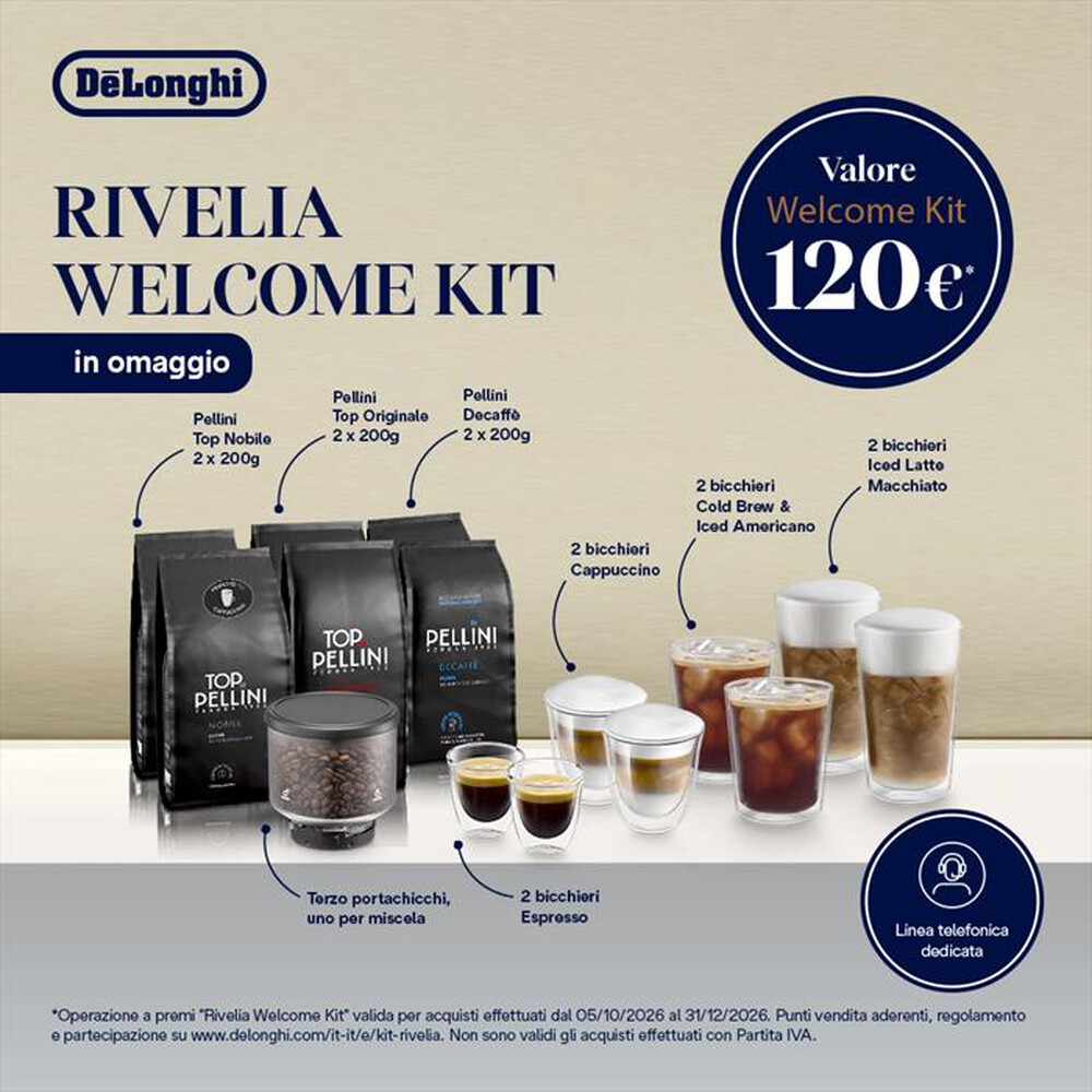 Immagine del prodotto DE LONGHI - RIVELIA START Macchina da caff&egrave; EXAM420.55.WXL-Arctic White
