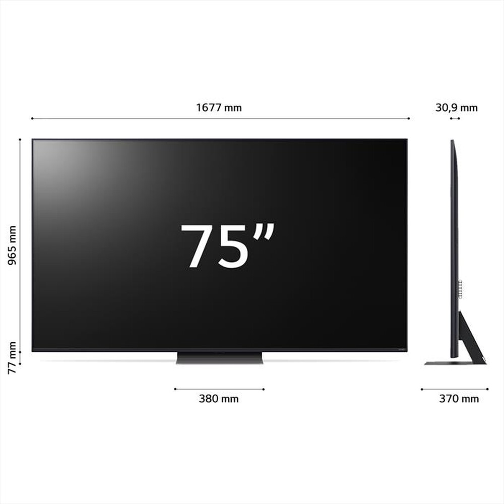 "LG - Smart TV QNED Serie 86 UHD 4K 75\" 75QNED86T6A-Blu"