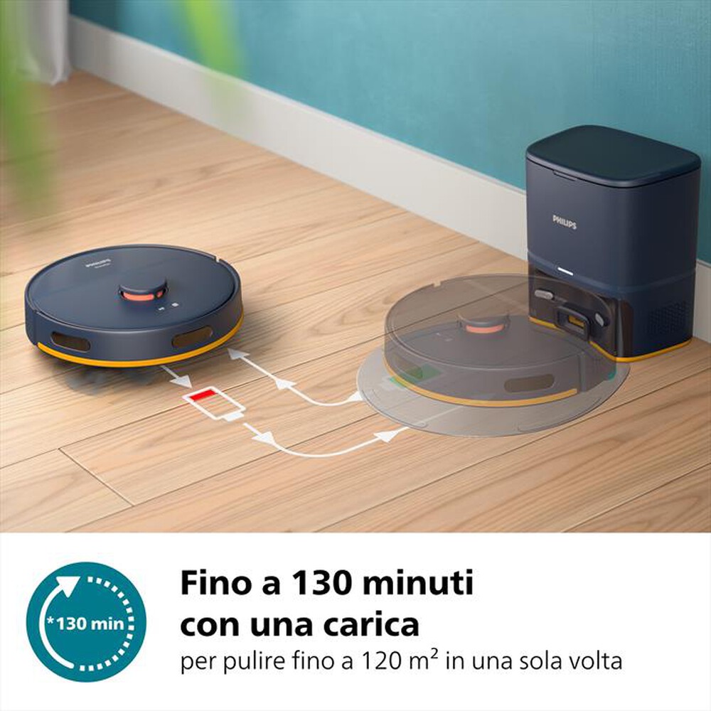 "PHILIPS - Aspirapolvere robot SERIE 2000 +STAZIONE XU2100/10-Nero"