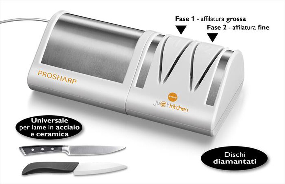 "MACOM - PROSHARP-BIANCO E ACCIAIO"