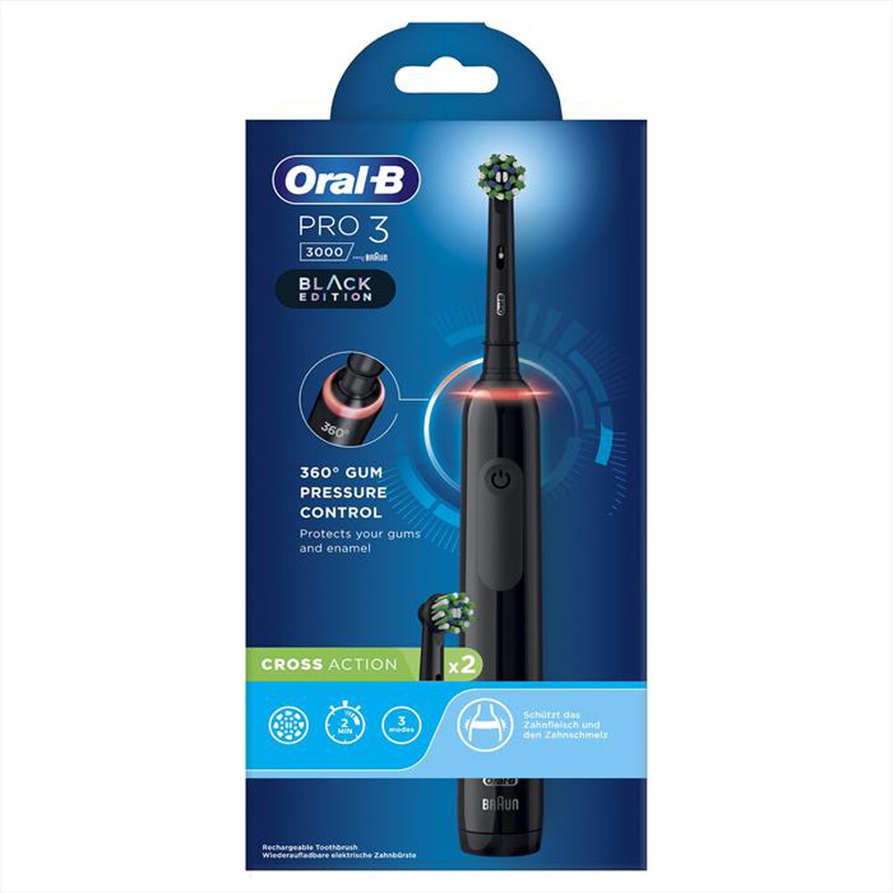 "ORAL-B - Spazzolino elettrico PRO3 3000-Nero"