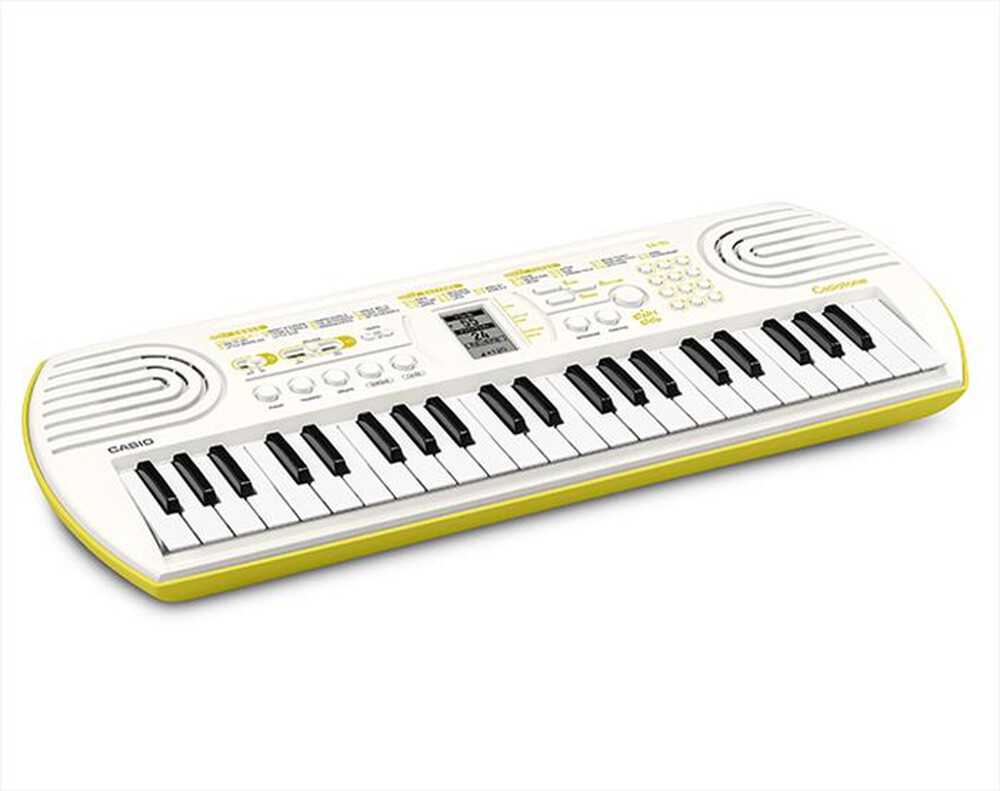 "CASIO - Tastiera musicale per bambini SA - 80H7-BIANCO/GIALLO LIMONE"