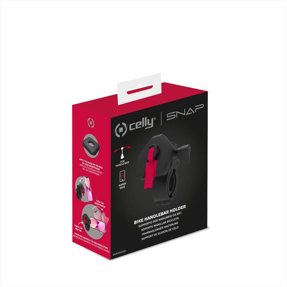 "CELLY - HANDLEBAR HOLDER BIKE BLACK-NERO"