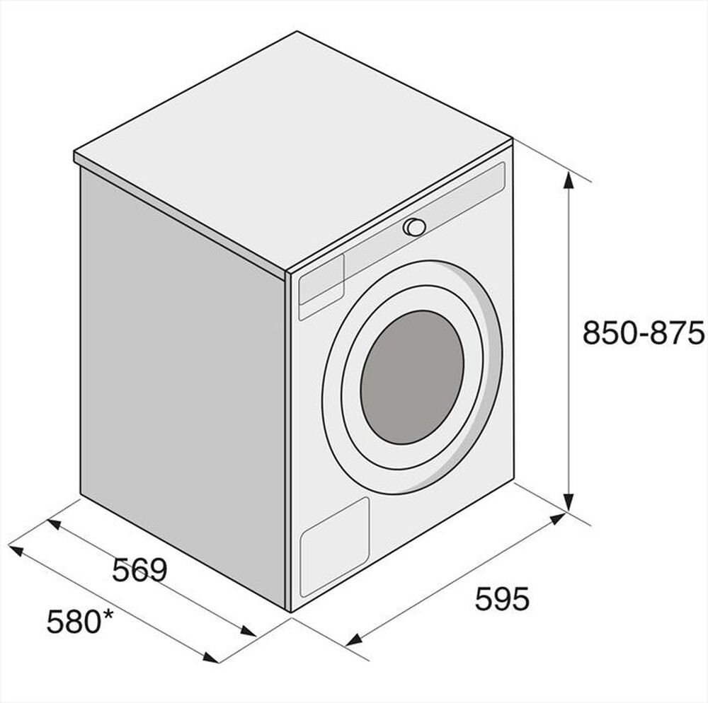 "ASKO - Lavatrice W 4096 P.W/2 9 Kg Classe B-Bianco"