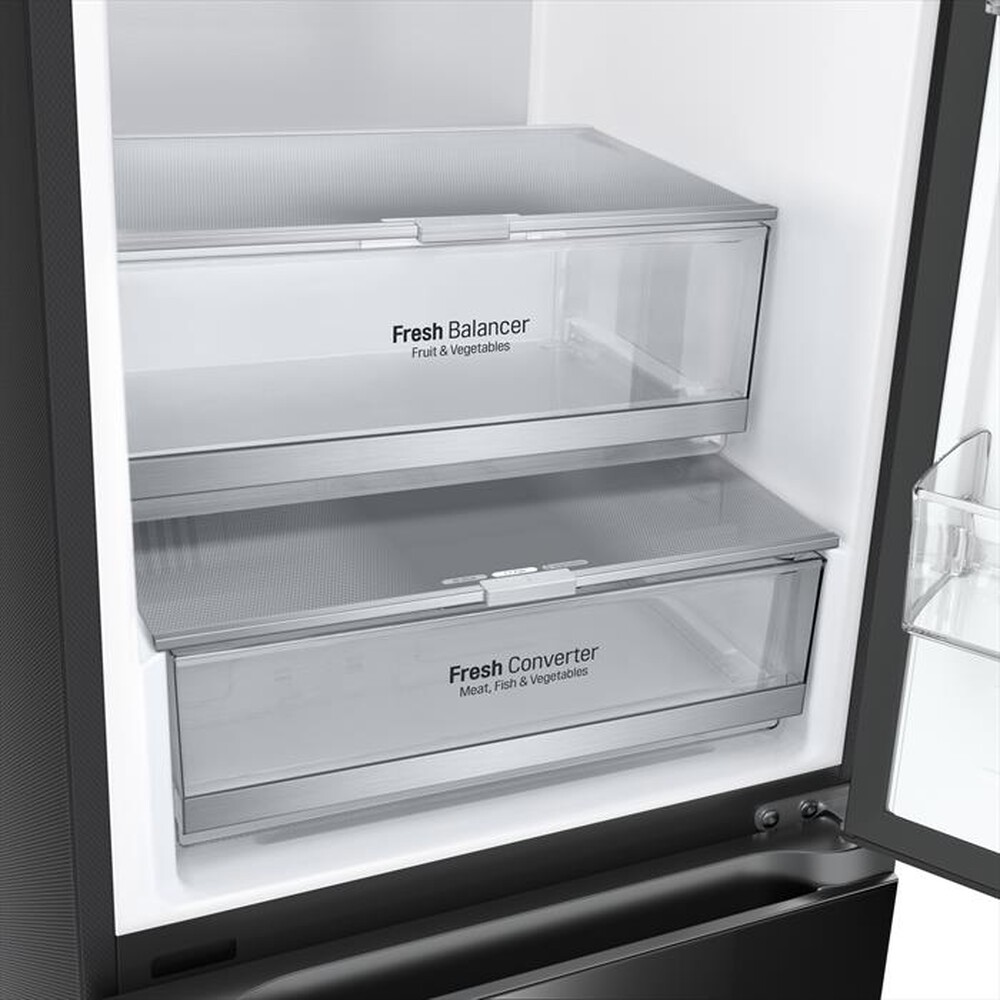 "LG - Frigorifero combinato GBB72BM9DQ Classe D 387L-Nero"