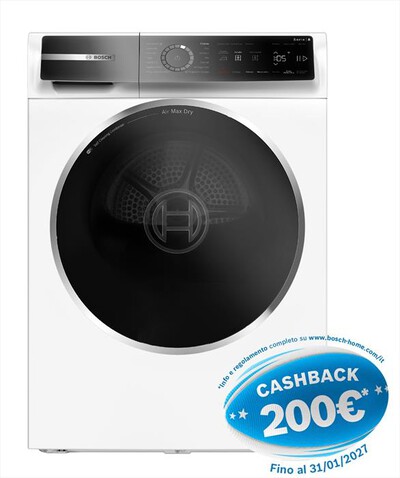 BOSCH - Asciugatrice WRB247C0IT 9Kg Classe A-Bianco