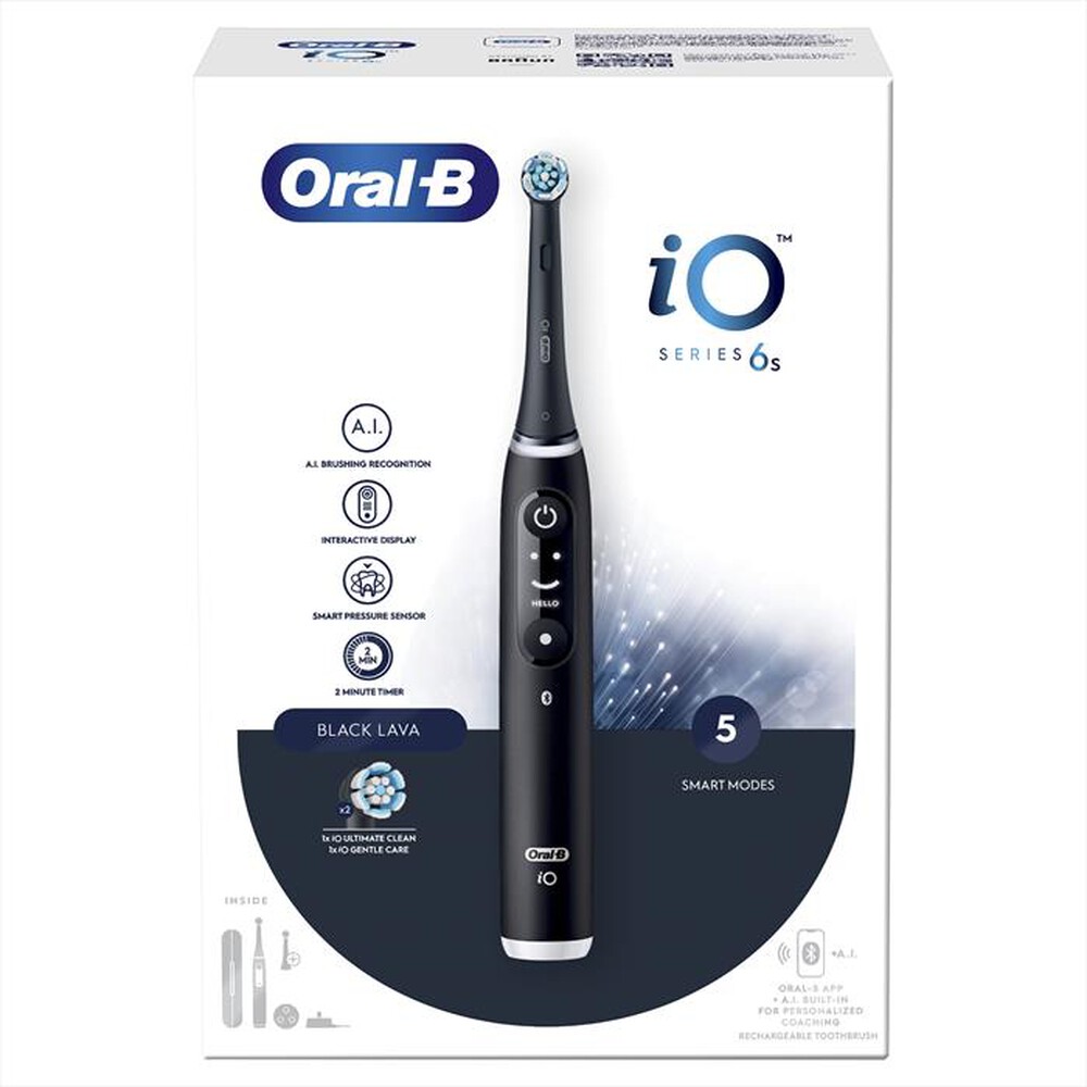 "ORAL-B - Spazzolino elettrico IO6 SERIES-Nero"