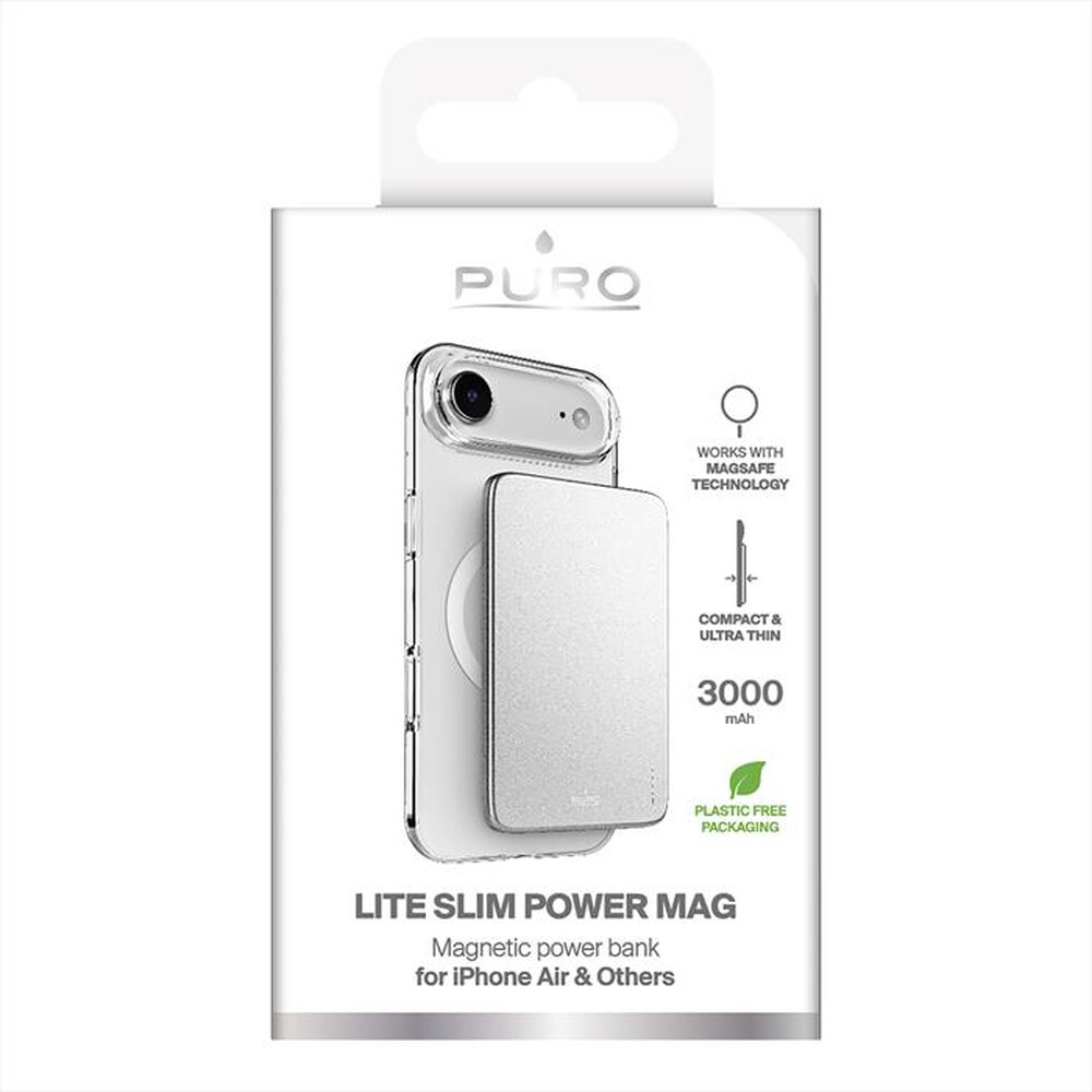 Immagine del prodotto PURO - Powerbank compatibile Magsafe per iPhone Air-Bianco