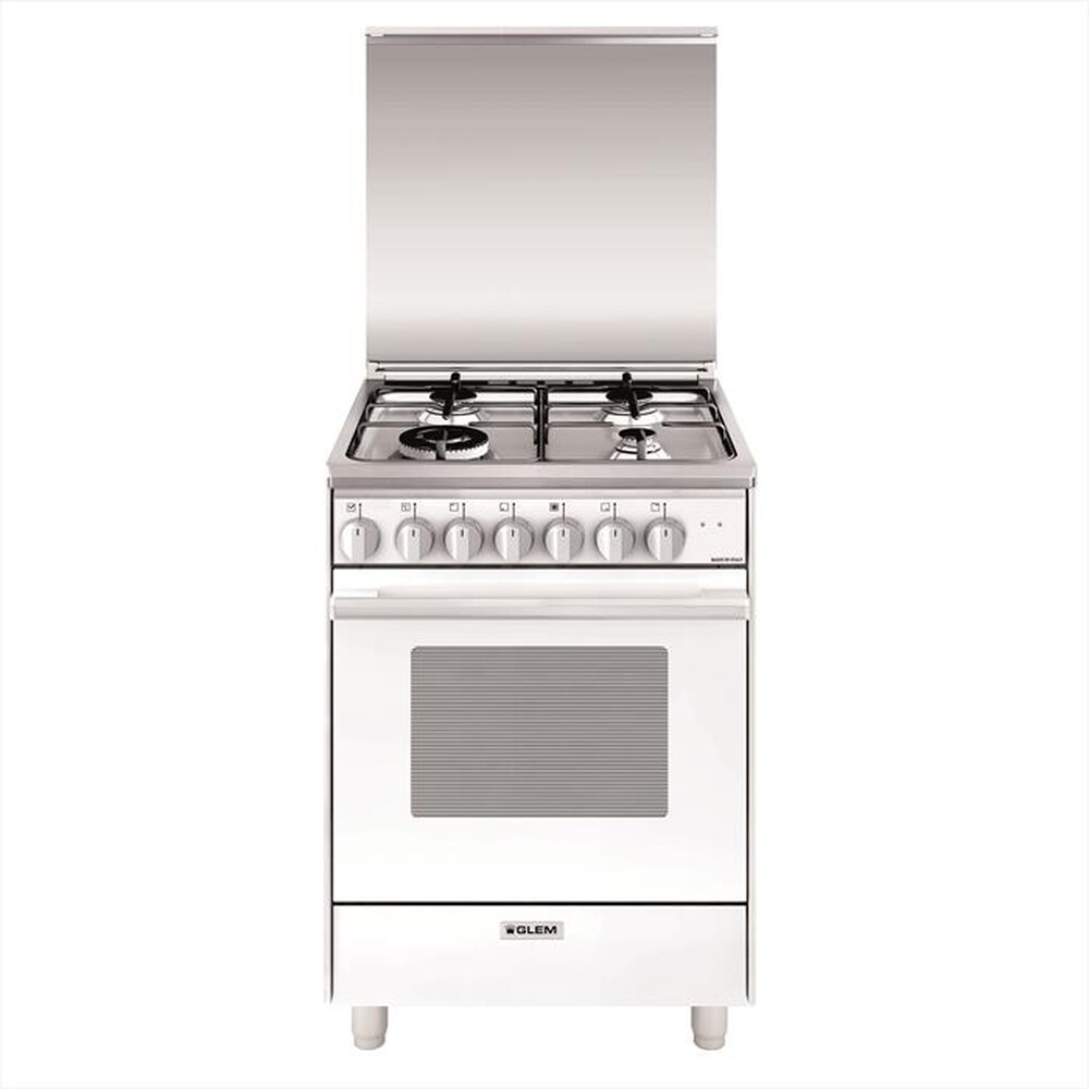 "GLEM GAS - Cucina a gas U664MX Classe A-BIANCO"