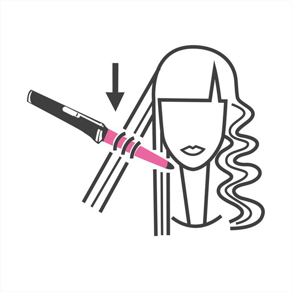 "BELLISSIMA IMETEC - Ferro per capelli conico GT15 200-BIANCO"