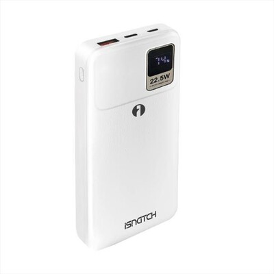 ISNATCH - G10+ - POWER BANK 10000MAH PD 22.5W-Bianco