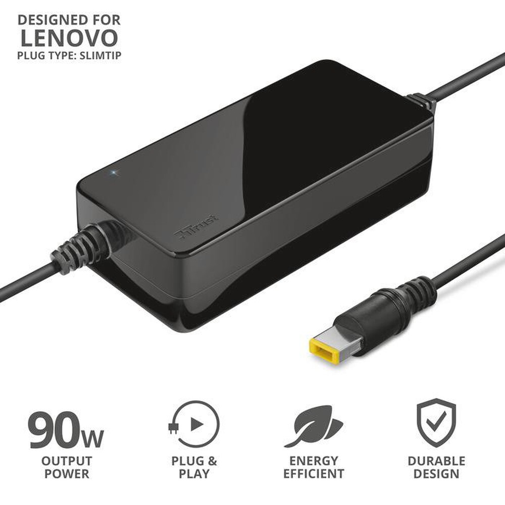 "TRUST - NEXO 90W LAPTOP CHARGER LENOVO SLIM-Black"