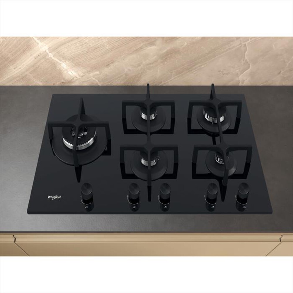 "WHIRLPOOL - Piano cottura a gas ELEMENTS GOA 6423/NB1 86 cm-Nero"