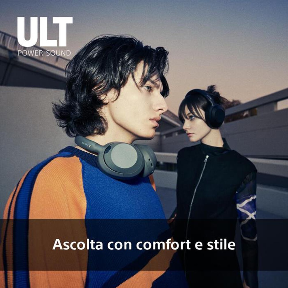 "SONY - Cuffie a padiglione chiuso WHULT900NH.CE7-Grigio Foresta"